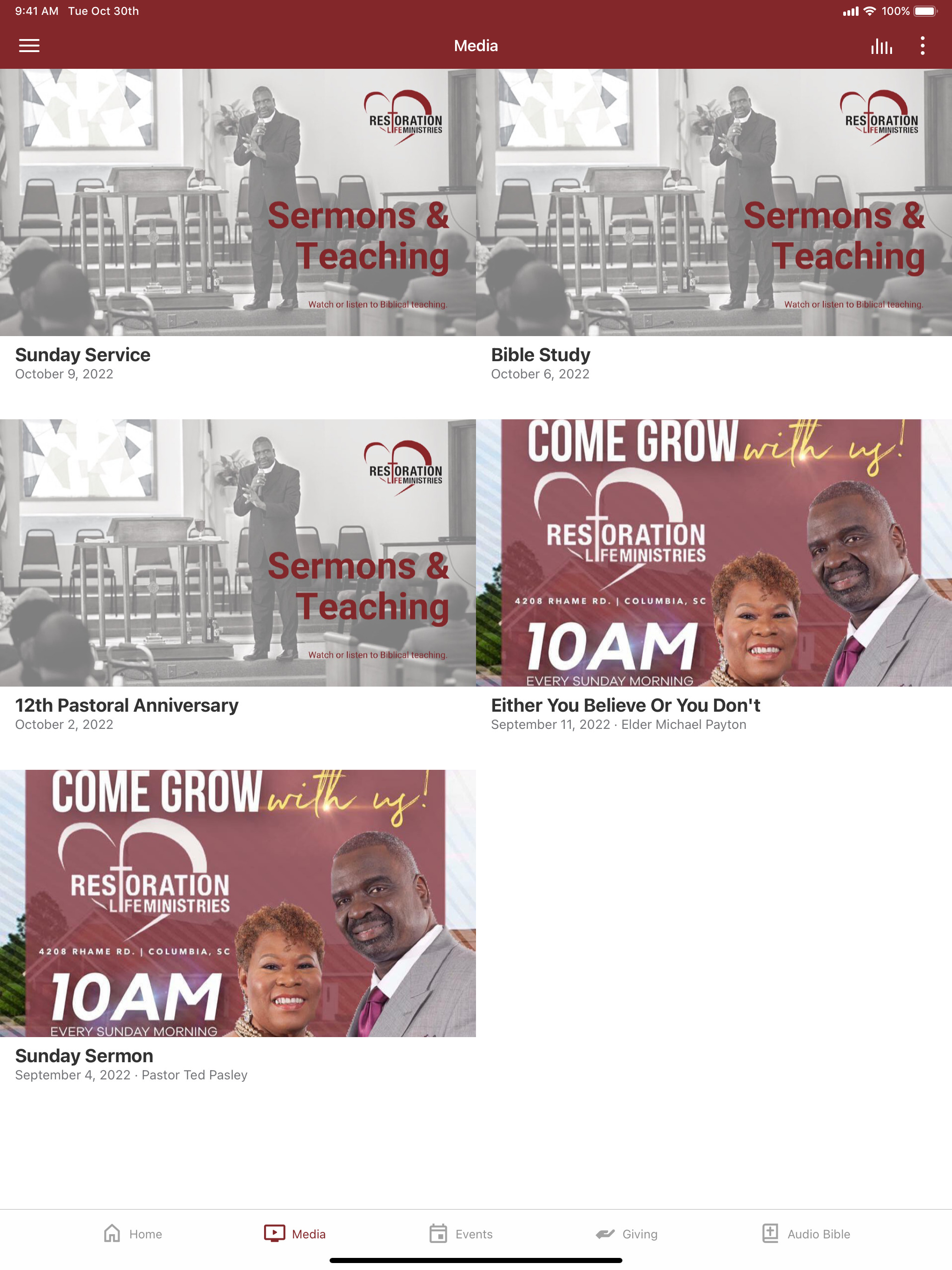 Restoration Life Ministries