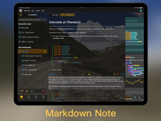 C Notebook iPad screenshot 4 - Developer Tools app