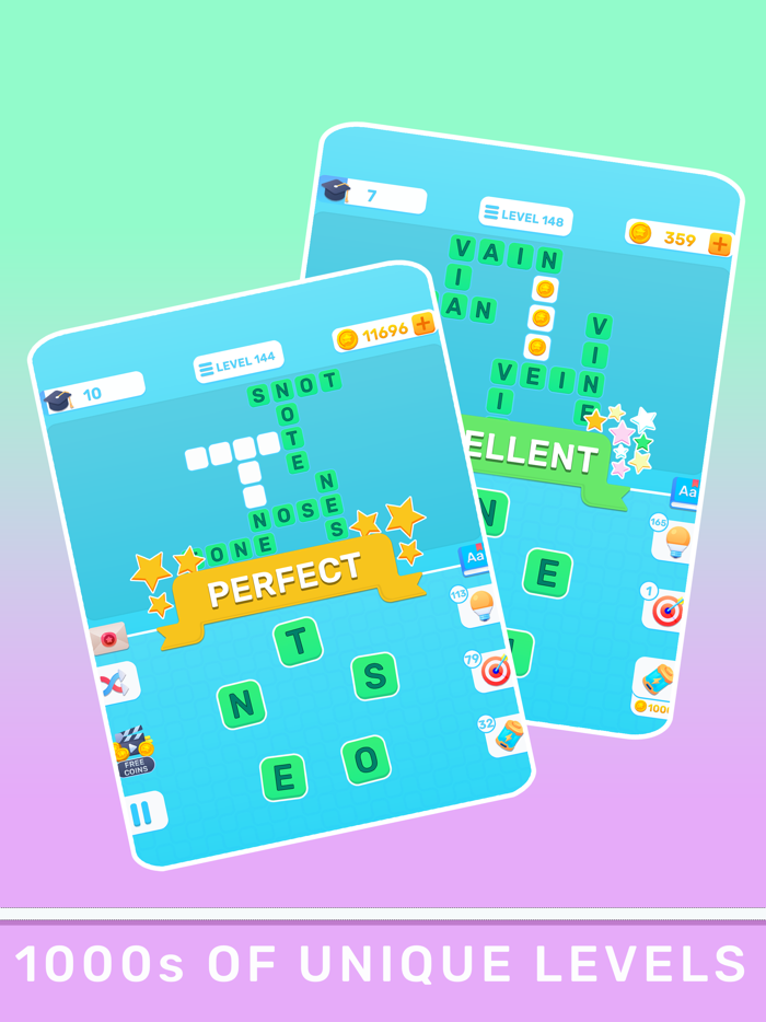 Crossword Play. Connect words.