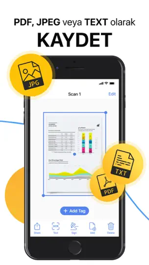 PDF Tarayıcı・Document Scanner iPhone Ekran Görüntüsü 2