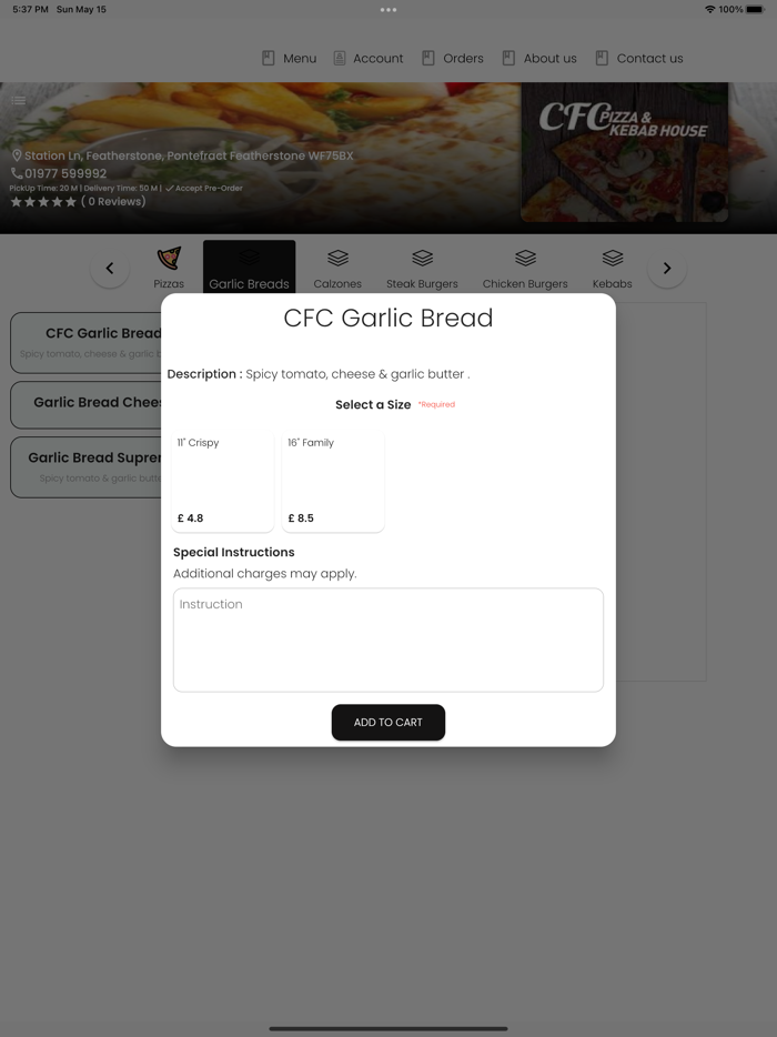 CFC Pizza Featherstone