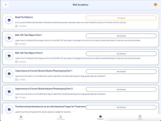 BVA Companion by Daxor iPad screenshot 3 - Medical app