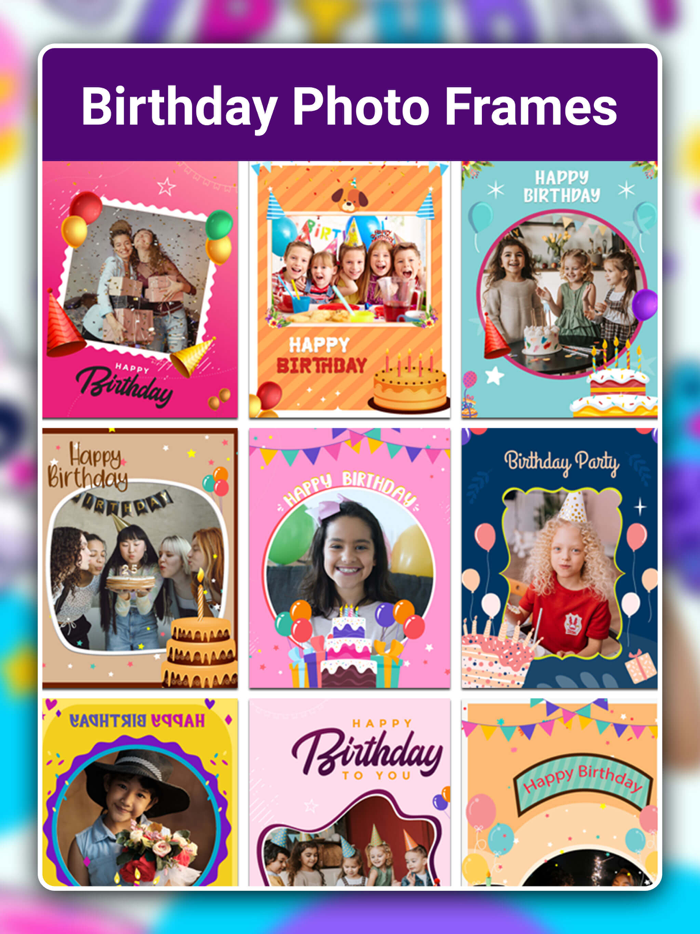 Birthday Frames and Card Maker