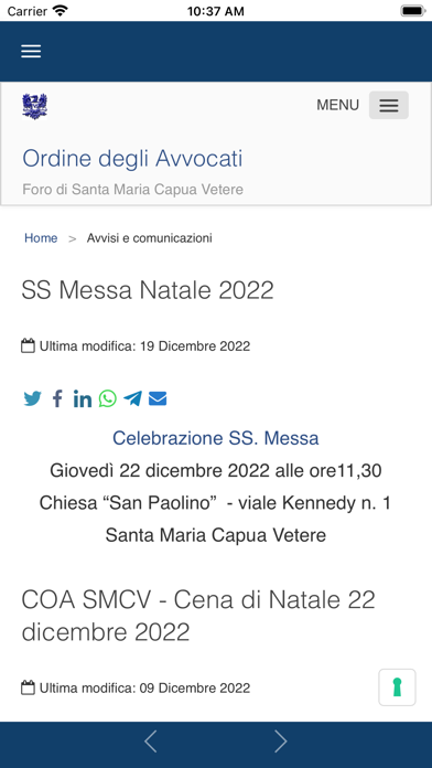 Ordine Avvocati SMCV Screenshot