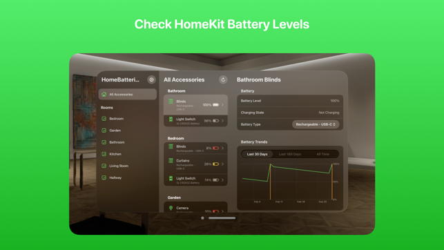 ‎HomeBatteries for HomeKit Screenshot