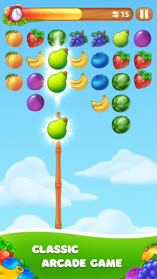 #2. Cluster Fruits: Matching Game (iOS) By: Galymzhan Shakhanov
