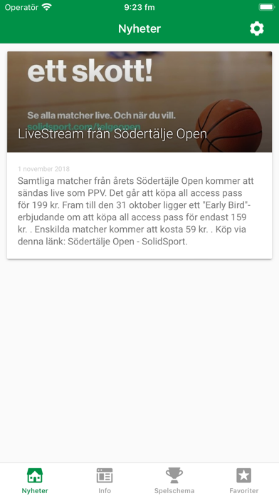 Södertälje Open Screenshot