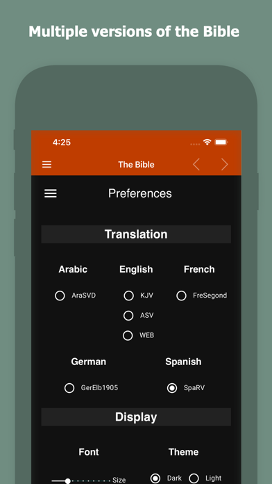 English Spanish Bible Screenshot