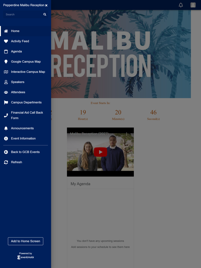 Pepperdine Malibu Reception