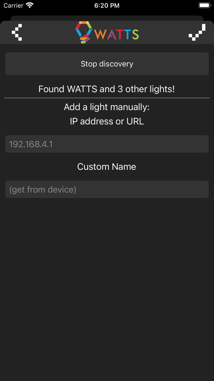 Watts Lights Local Control