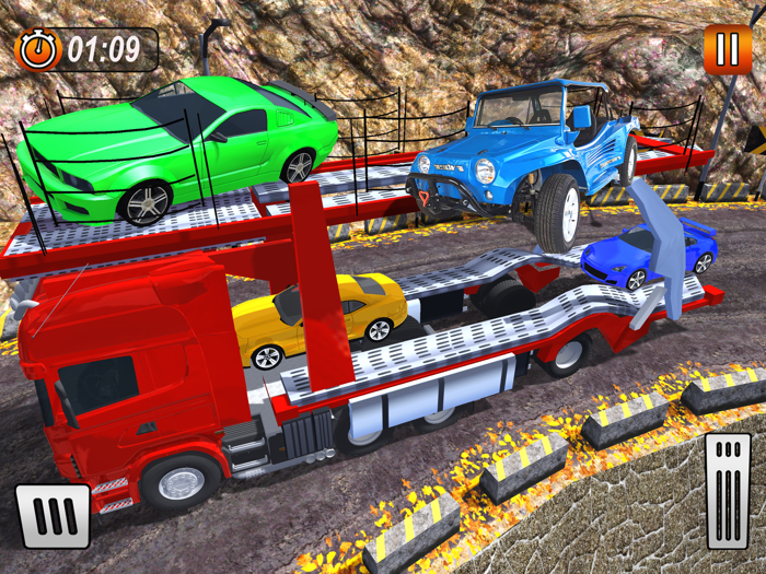Truck Car Transporter Sim 3D