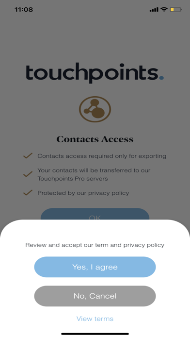 Touchpoints Pro Contacts Assi. Screenshot