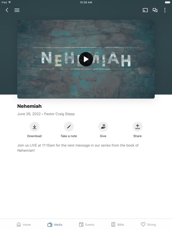 Fruitland Baptist iPad screenshot 3 - Education app