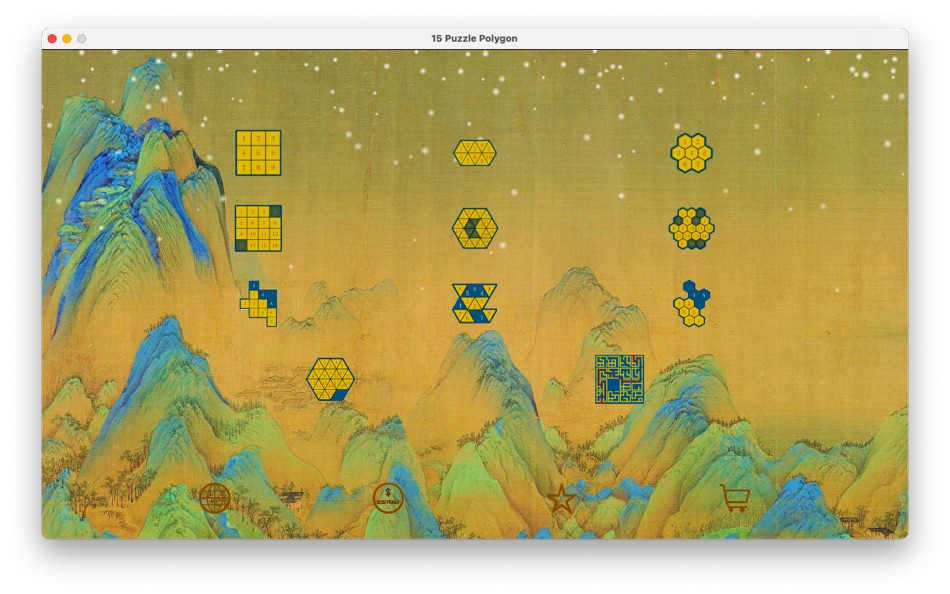 #1. 15 Puzzle Polygon (macOS) 게시자: 振华 许