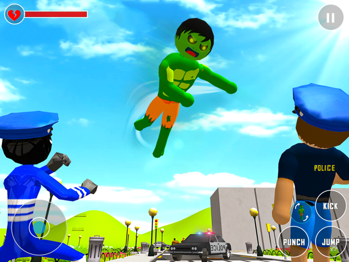 Stickman Hulking Hero Monster