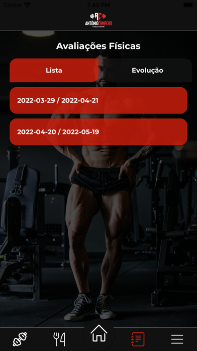 Antonio Camacho Fitness Coach Screenshot