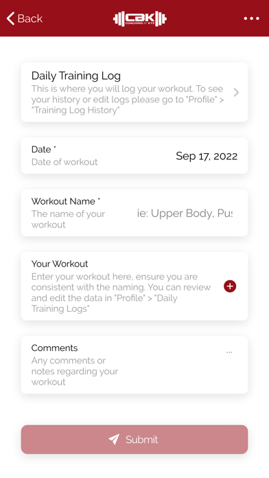 Coaching by Kyz Screenshot