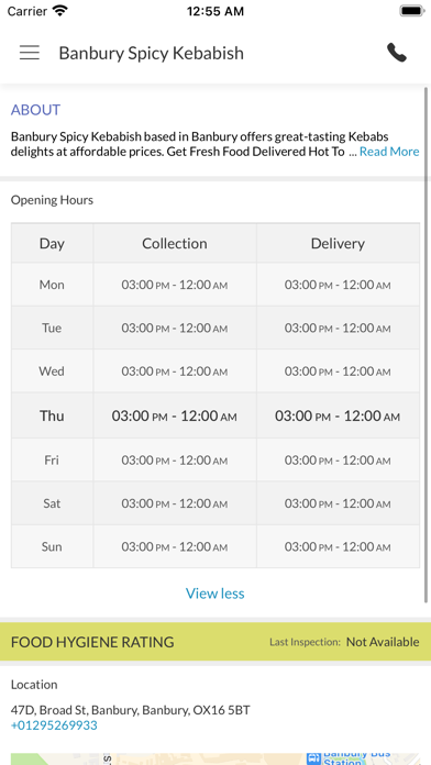 Banbury Spicy Kebabish Screenshot