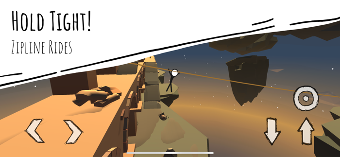 Stickman hook zipline