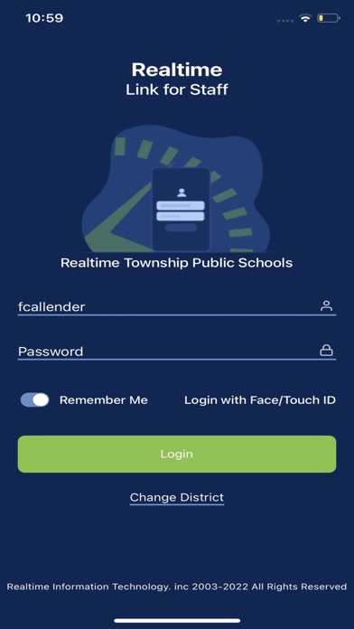 Realtime Staff App Screenshot