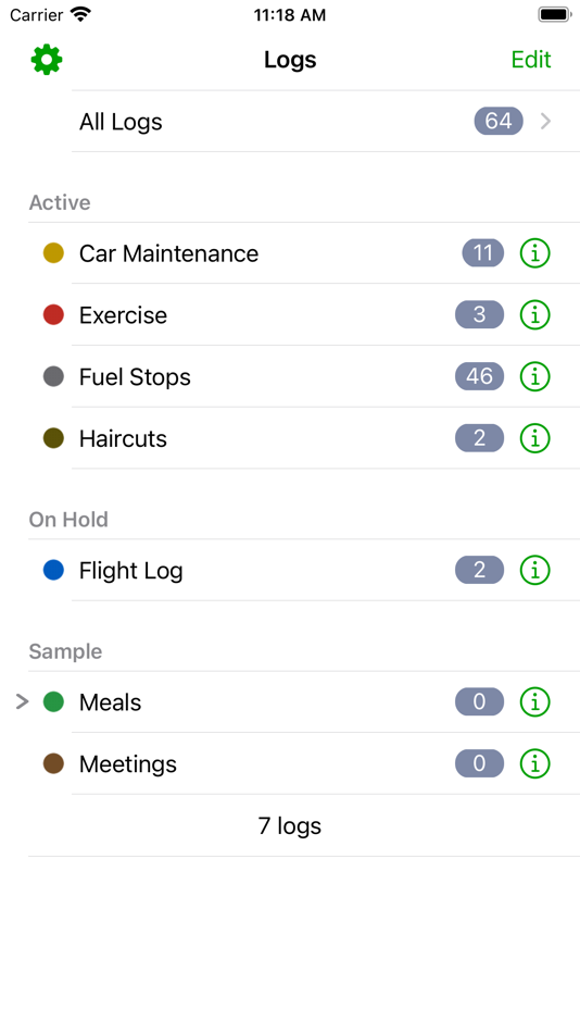 #1. iLogger (iOS) By: Rick Maddy