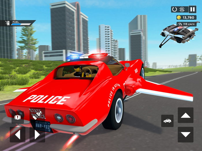 Flying Car Game Police Games