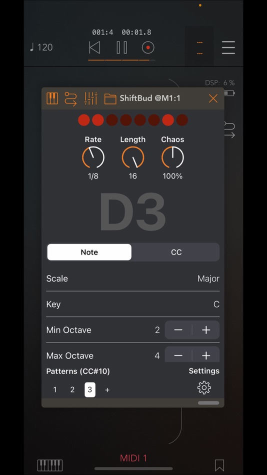 ShiftBud Generative MIDI AUv3 - 2.2 - (iOS)
