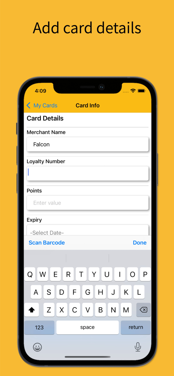 Simple Loyalty Card Wallet