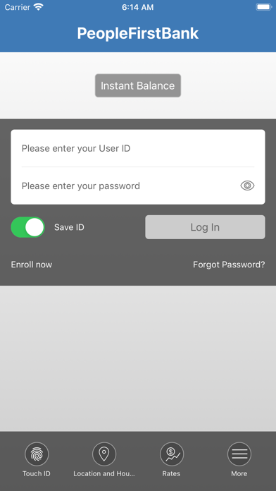 PeopleFirstBank Mobile Screenshot