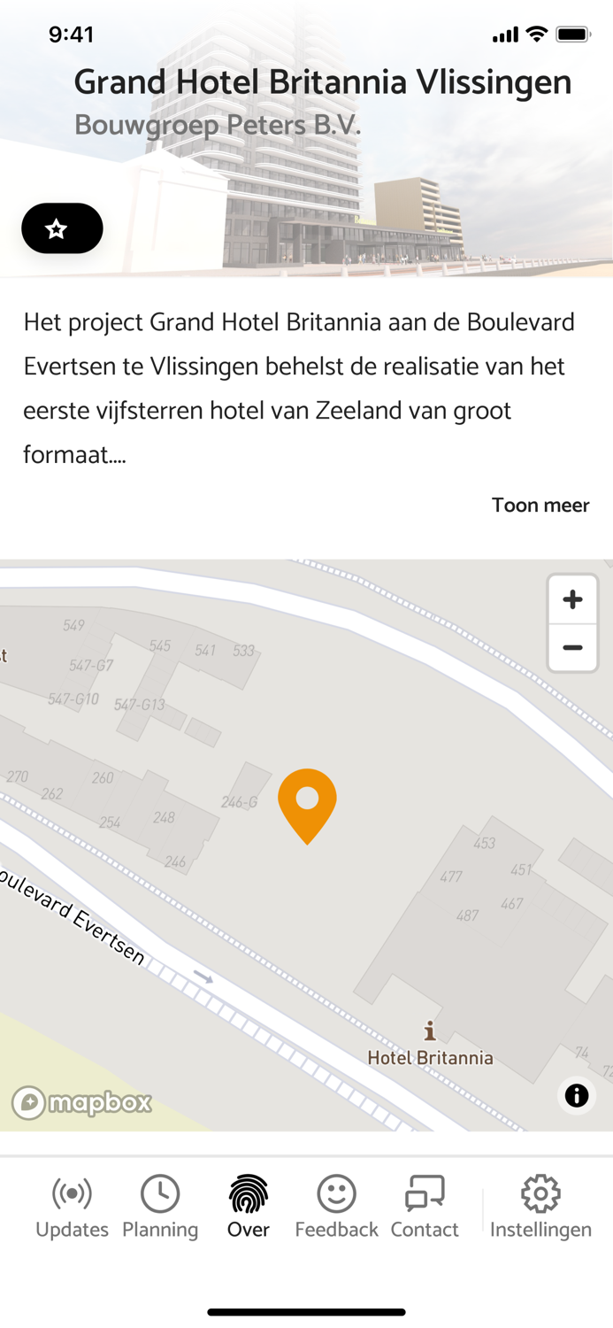 Hotel Britannia BouwApp