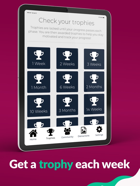 Stop Drinking Alcohol – Quit! iPad screenshot 5 - Lifestyle app
