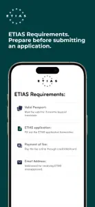 ETIAS screenshot #3 for iPhone