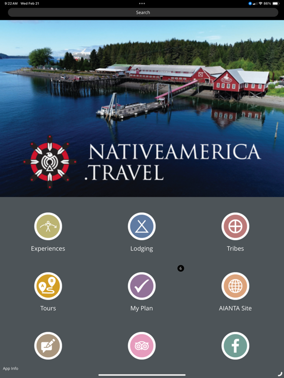 Travel Native America iPad screenshot 1 - Travel app