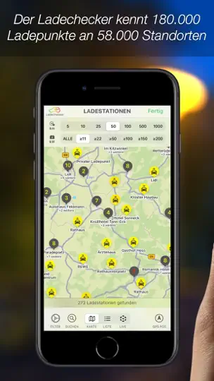 Screenshot von LadeChecker Für Dein E-Auto auf dem iPhone 8