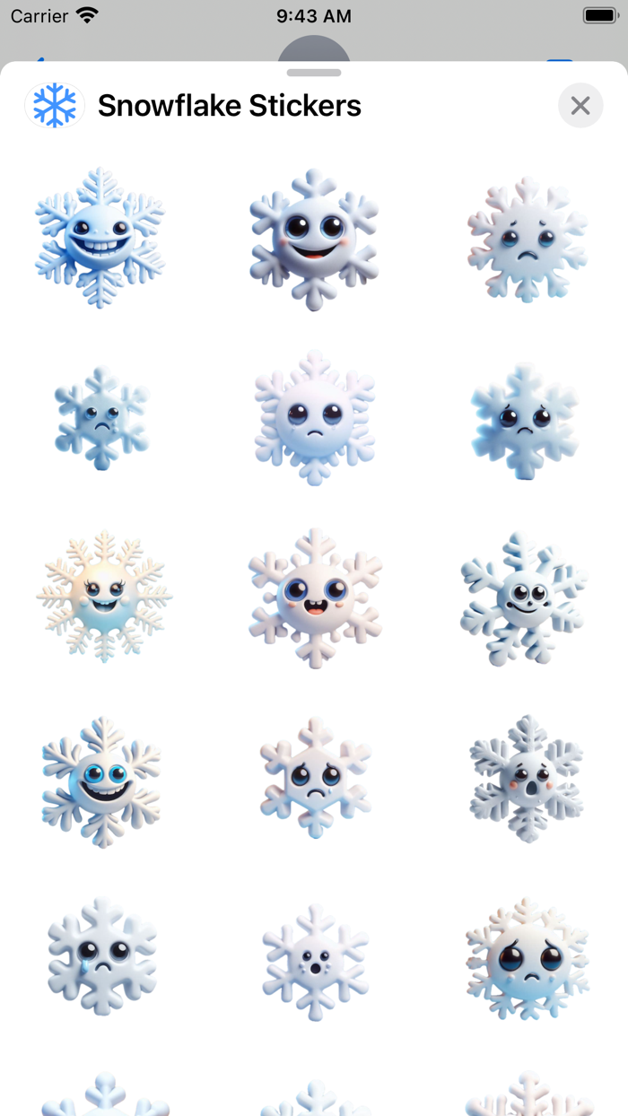 Snowflake Stickers