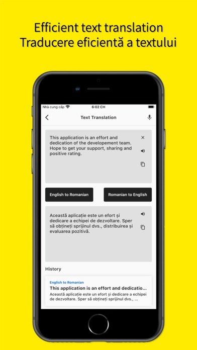 English to Romanian Traducerea Screenshot