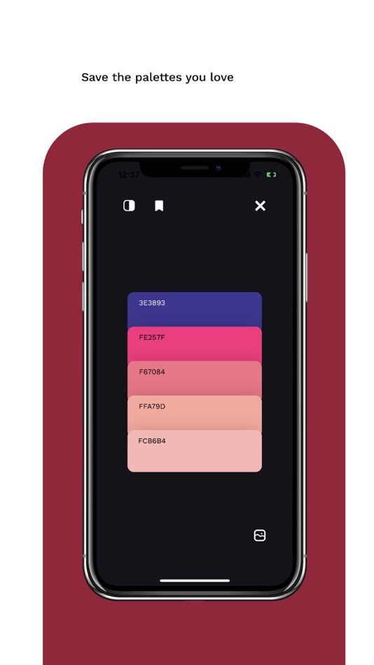 #5. Palette Theory (iOS) Podle: Sahil Srivastava