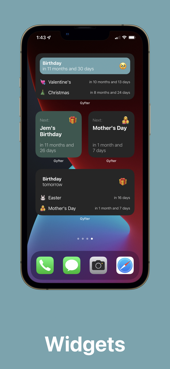 Gyfter - Occasion Reminder