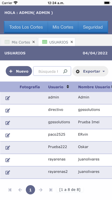 Cortes Electricos de Unidades Screenshot