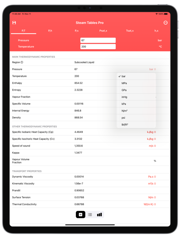 Screenshot #5 pour Steam Tables Lite