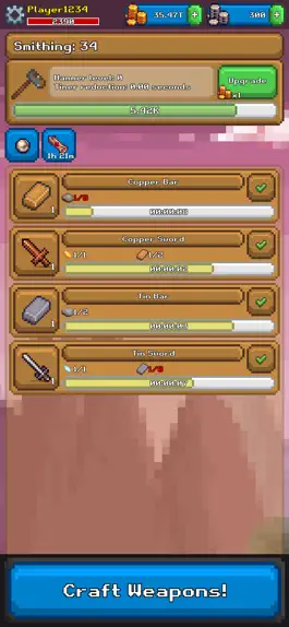 Game screenshot Skill Quest: Idle Skilling RPG hack