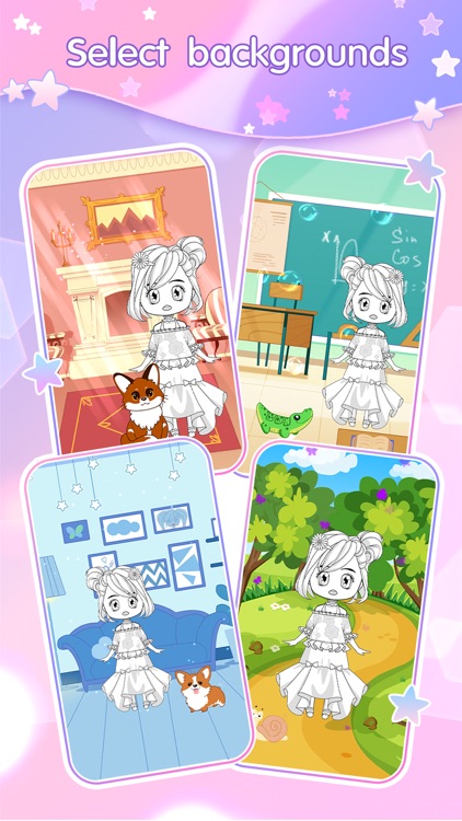 Chibi Doll Coloring & Dress Up screenshot-3