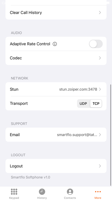 Tata Tele - Smartflo Softphone Screenshot