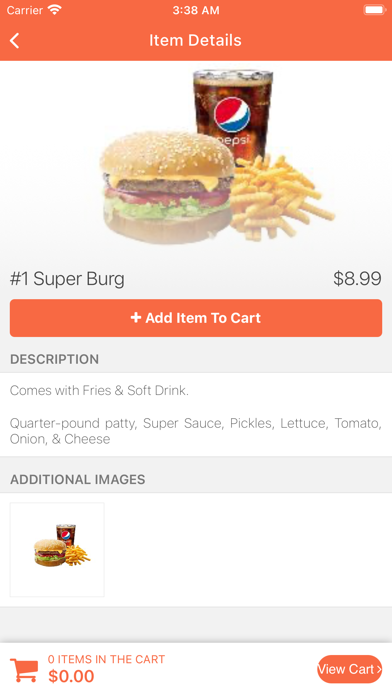 SUPER BURGER App Screenshot