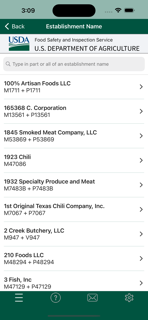 USDA MPI Directory screenshot 2
