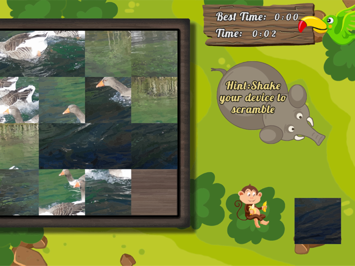 Famous Sliding Puzzle Animals