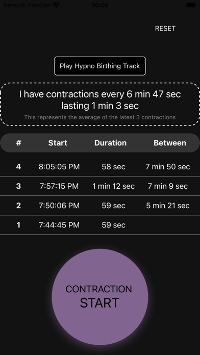 Screenshot 2 of Contraction Counter Hypnobirth App