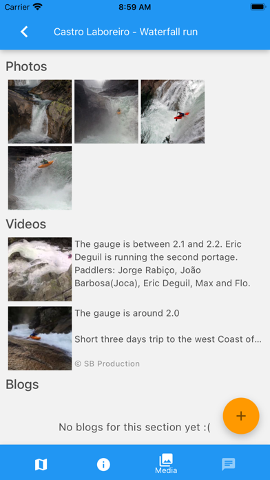 whitewater.guide Screenshot