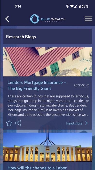 Blue Wealth Property Screenshot