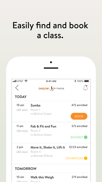 Onslow Fitness App Screenshot